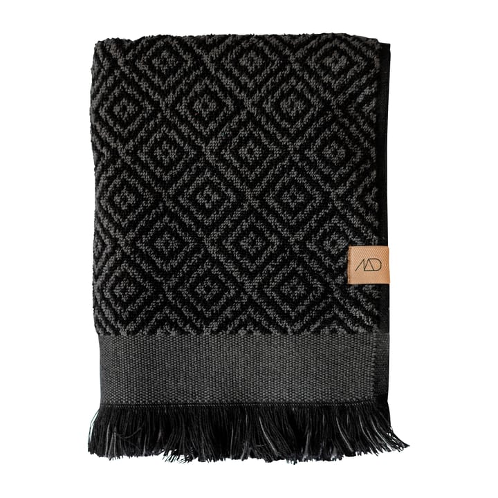 Morocco handdoek 50x95 cm - Black-grey - Mette Ditmer