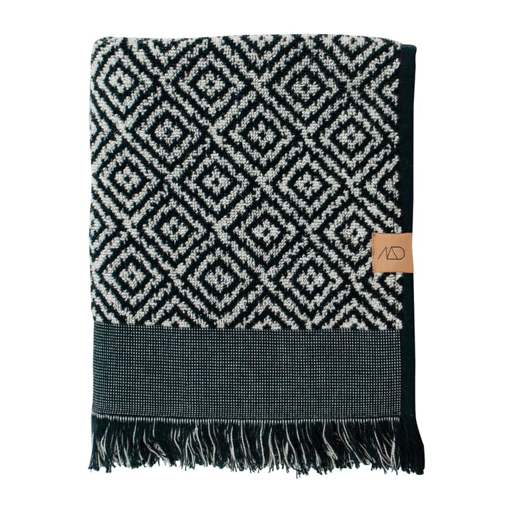 Morocco handdoek 50x95 cm - Black-white - Mette Ditmer