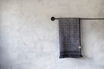 Morocco handdoek 50x95 cm - Black-white - Mette Ditmer