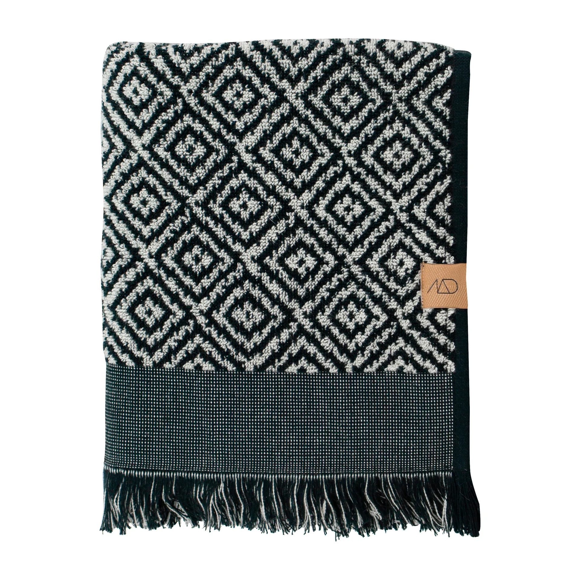 Morocco handdoek 70x135 cm, Black-white Mette Ditmer