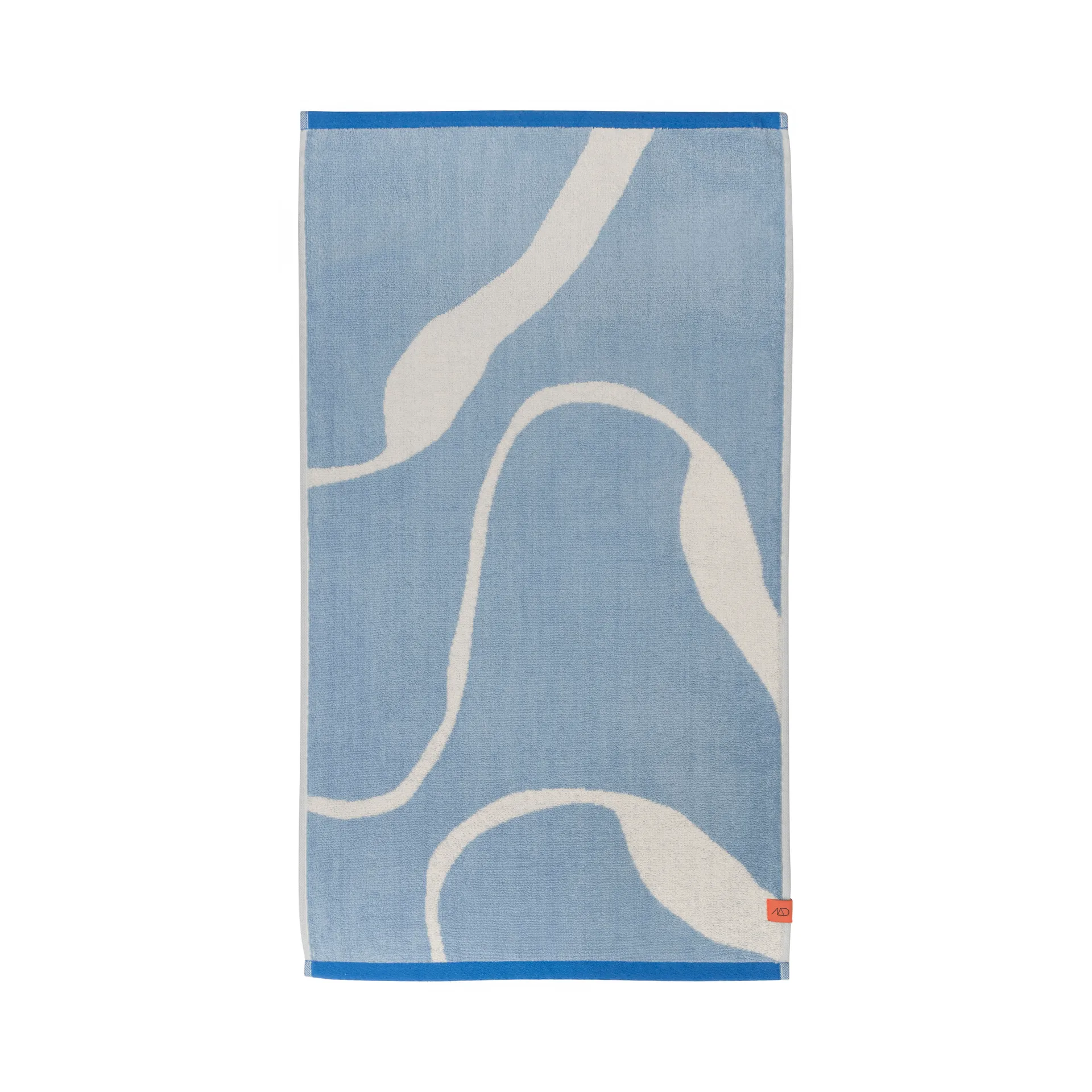Nova Arte badhanddoek 70x133 cm, Light blue-off-white Mette Ditmer