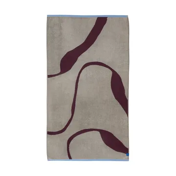 Nova Arte badhanddoek 70x133 cm - Wine-sand - Mette Ditmer