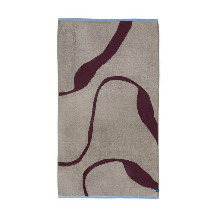 Nova Arte badhanddoek 70x133 cm - Wine-sand - Mette Ditmer