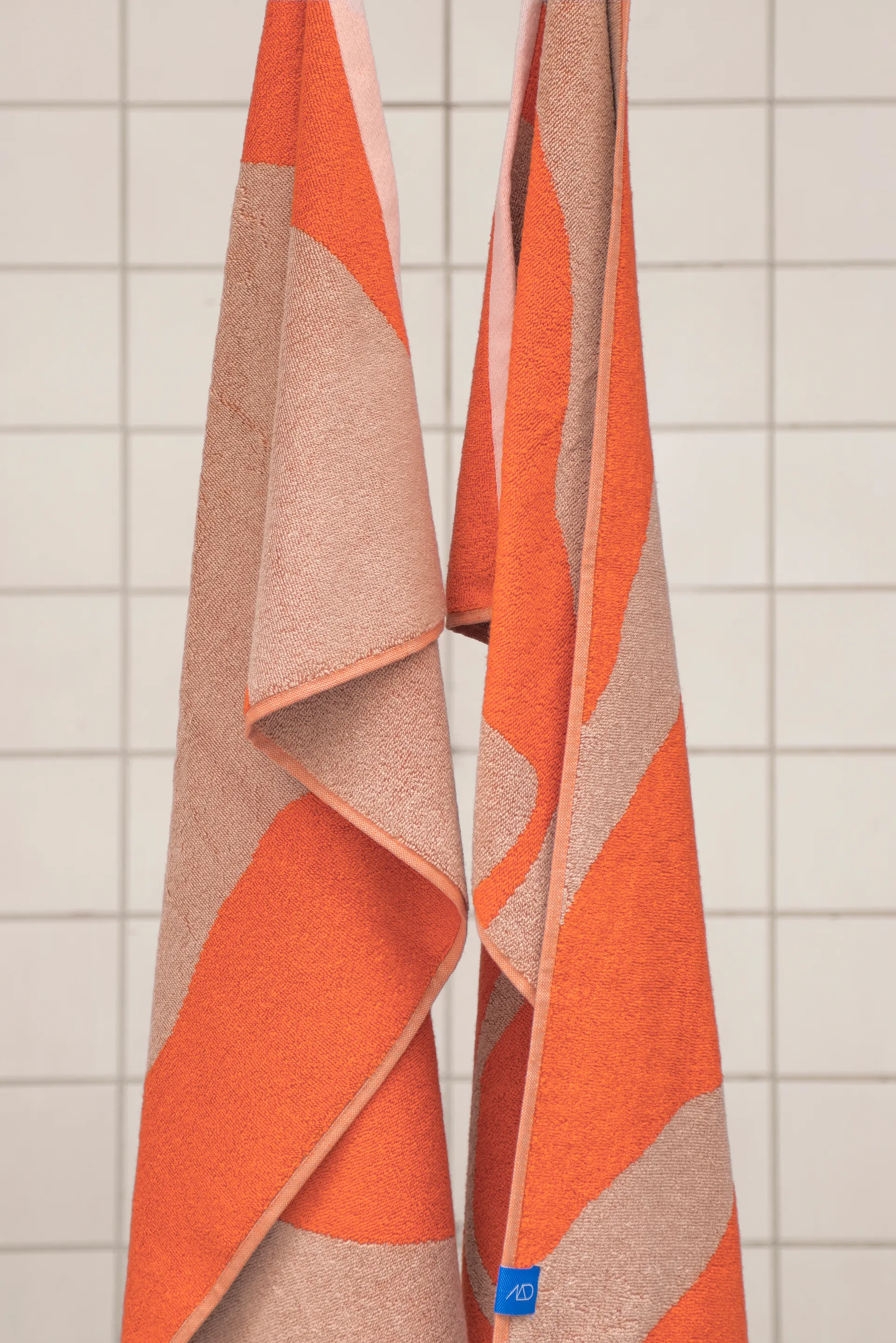 Nova Arte gastenhanddoek 40x55 cm 2-pack, Latte-orange Mette Ditmer