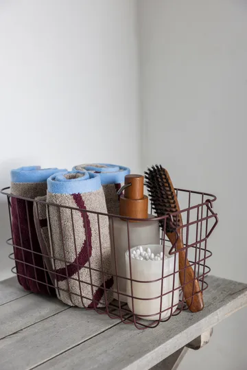 Nova Arte gastenhanddoek 40x55 cm 2-pack - Wine-sand - Mette Ditmer