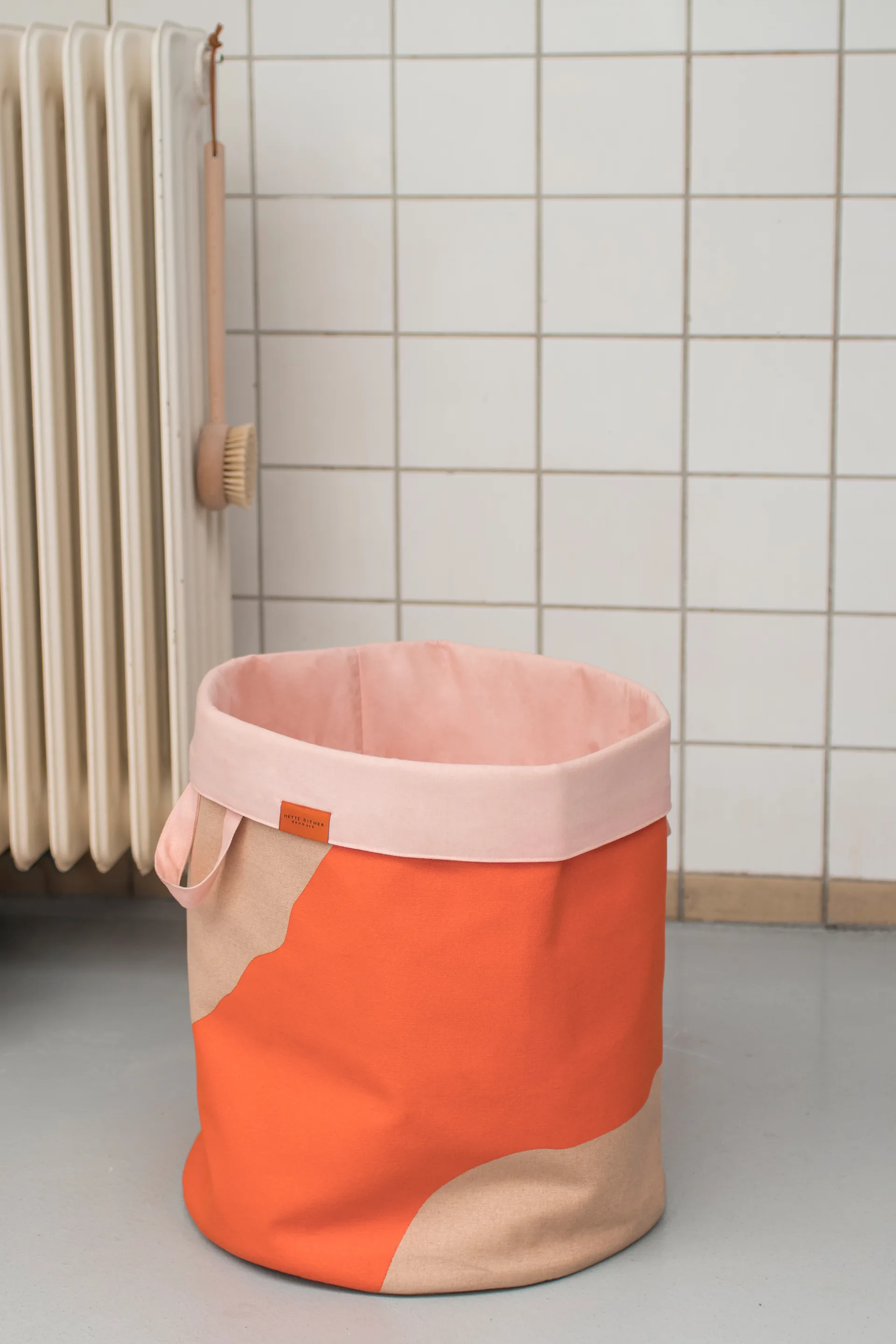 Nova Arte wasmand 40x40x50 cm, Latte-orange Mette Ditmer