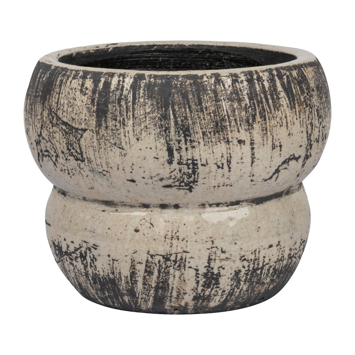 Mette Ditmer Raw bloempot o17 cm Off-white | Scandinavisch Interieur | Bloempotten | Grijs