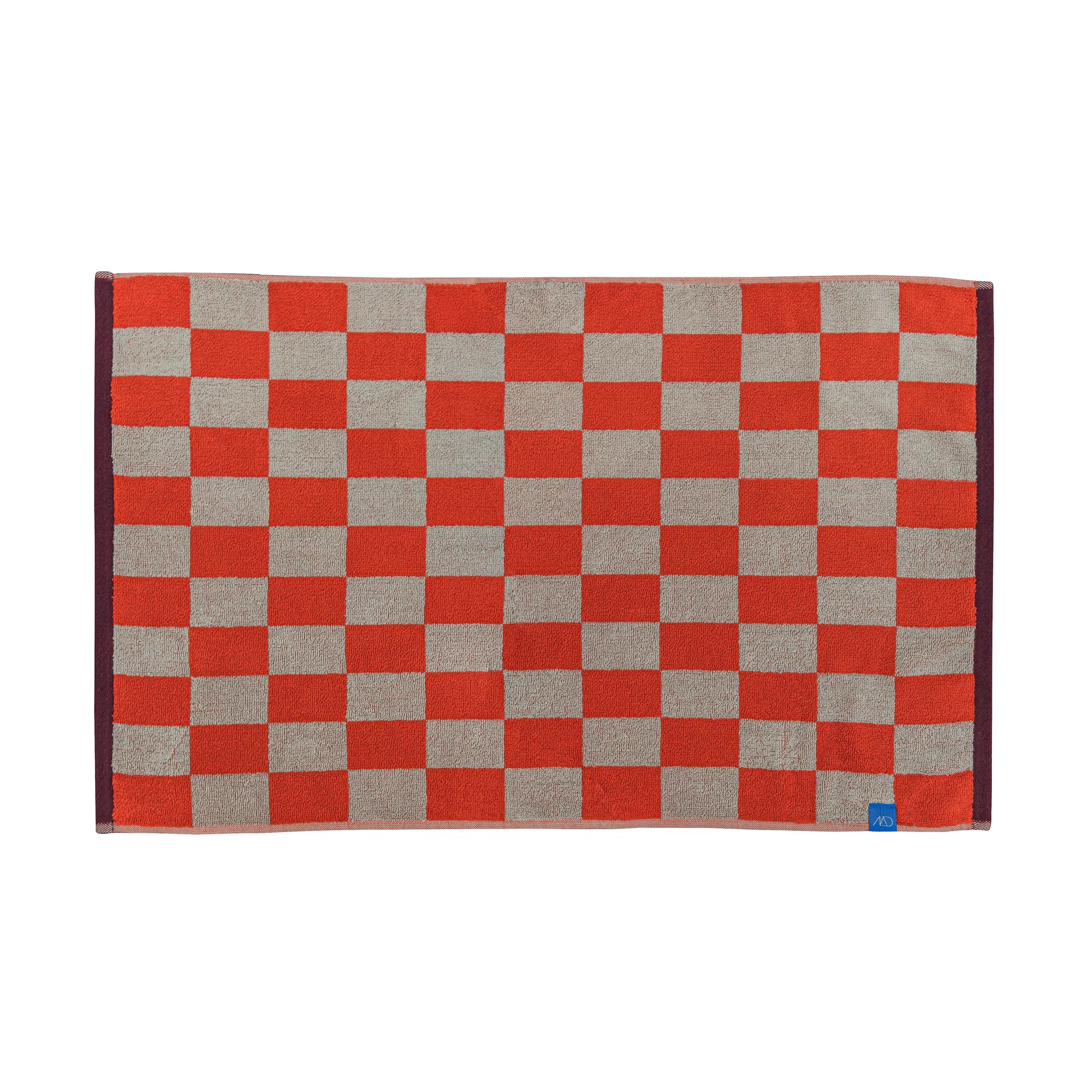 Retro badmat 50x80 cm, Dark orange Mette Ditmer