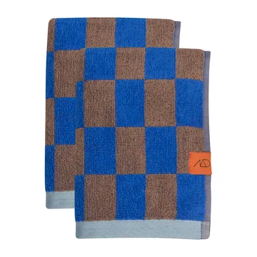 Retro gastendoek 40x55 cm 2-pack - Cobalt - Mette Ditmer