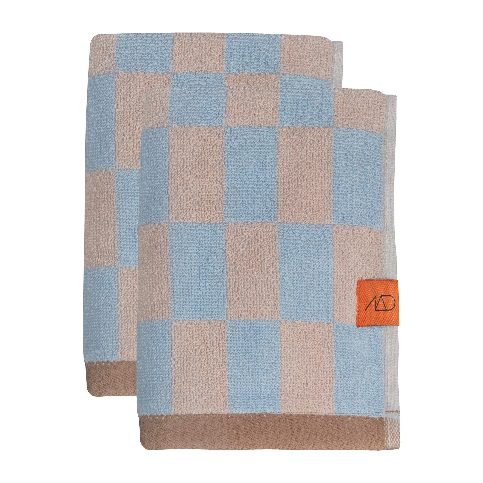 Retro gastendoek 40x55 cm 2-pack, Light blue Mette Ditmer