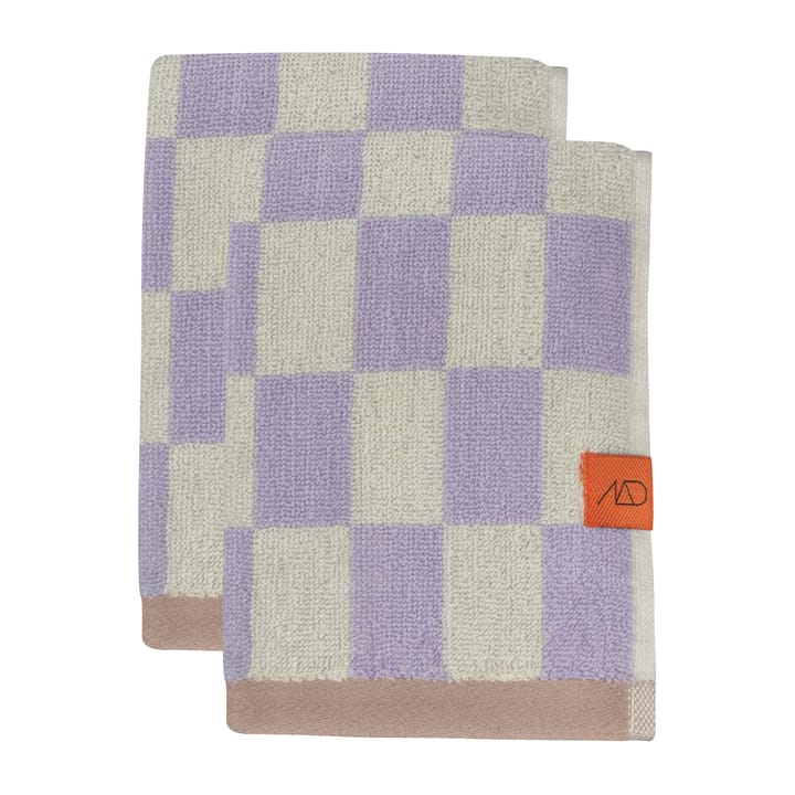 Retro gastendoek 40x55 cm 2-pack - Lilac - Mette Ditmer