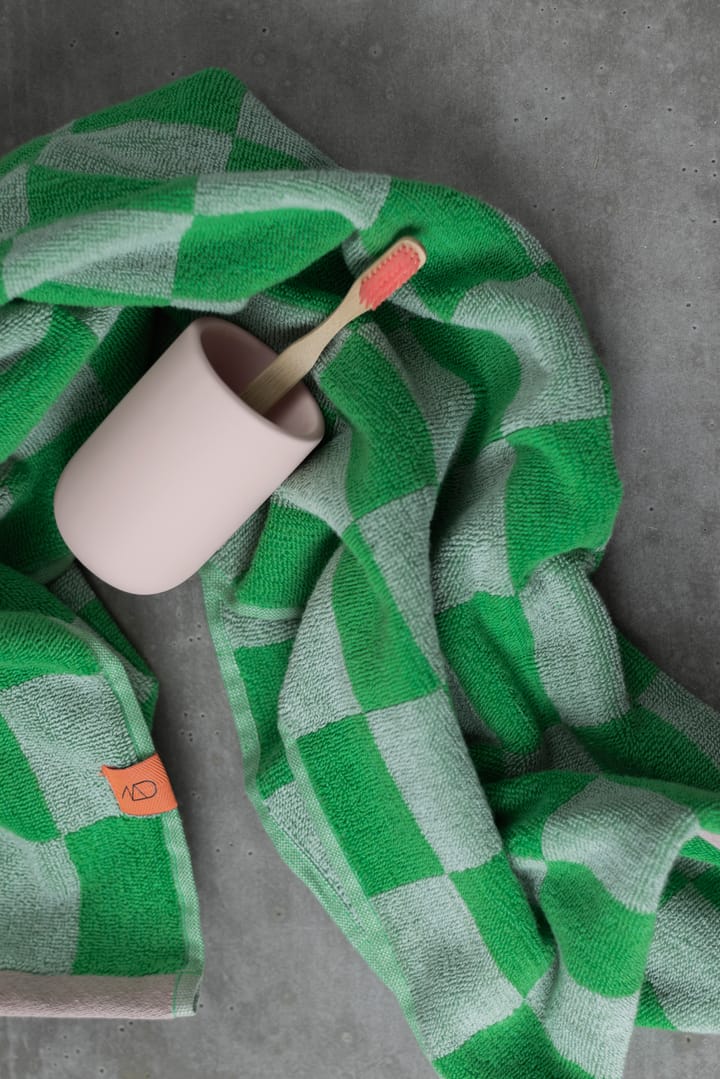 Retro handdoek 50x90 cm, Classic green Mette Ditmer