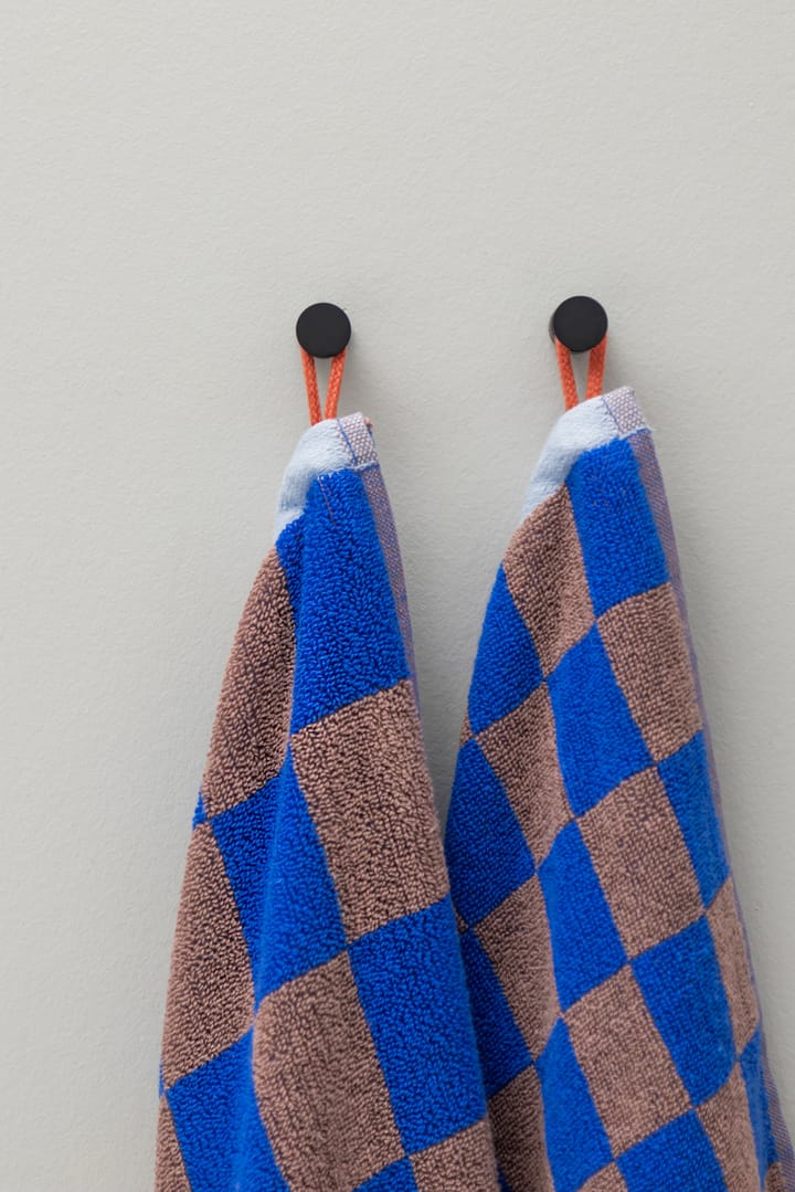 Retro handdoek 50x90 cm, Cobalt Mette Ditmer