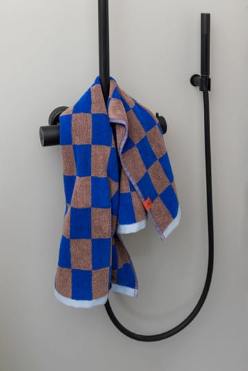 Retro handdoek 50x90 cm - Cobalt - Mette Ditmer
