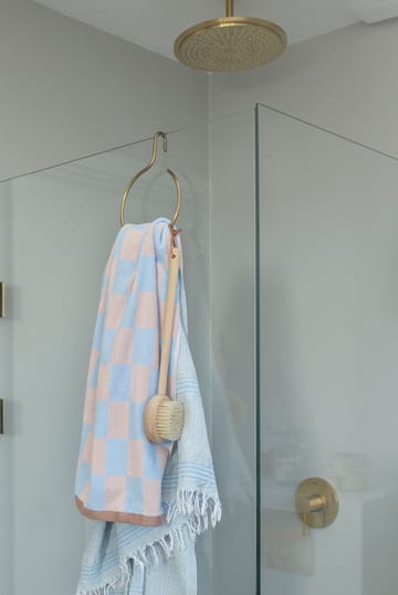 Retro handdoek 70x133 cm - Light blue - Mette Ditmer
