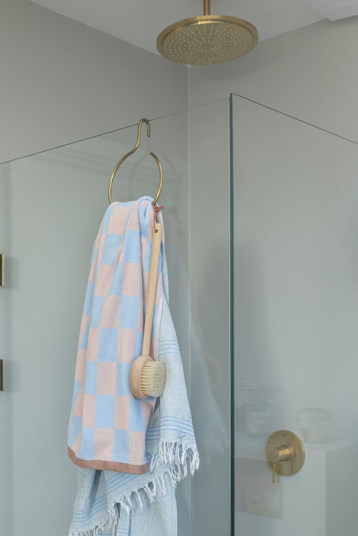 Retro handdoek 70x133 cm, Light blue Mette Ditmer