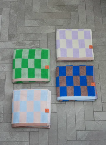 Retro handdoek - Classic green, 50x90 cm - Mette Ditmer