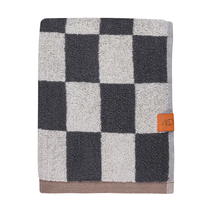 Retro handdoek - Dark grey, 50x90 cm - Mette Ditmer