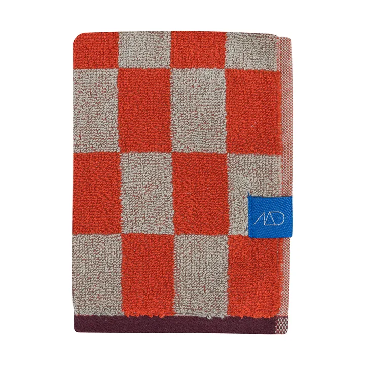 Retro handdoek - Dark orange, 40x55 cm - Mette Ditmer