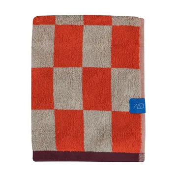 Retro handdoek - Dark orange, 50x90 cm - Mette Ditmer