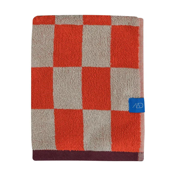 Retro handdoek - Dark orange, 50x90 cm - Mette Ditmer