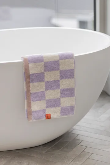 Retro handdoek - Lilac, 70x133 cm - Mette Ditmer