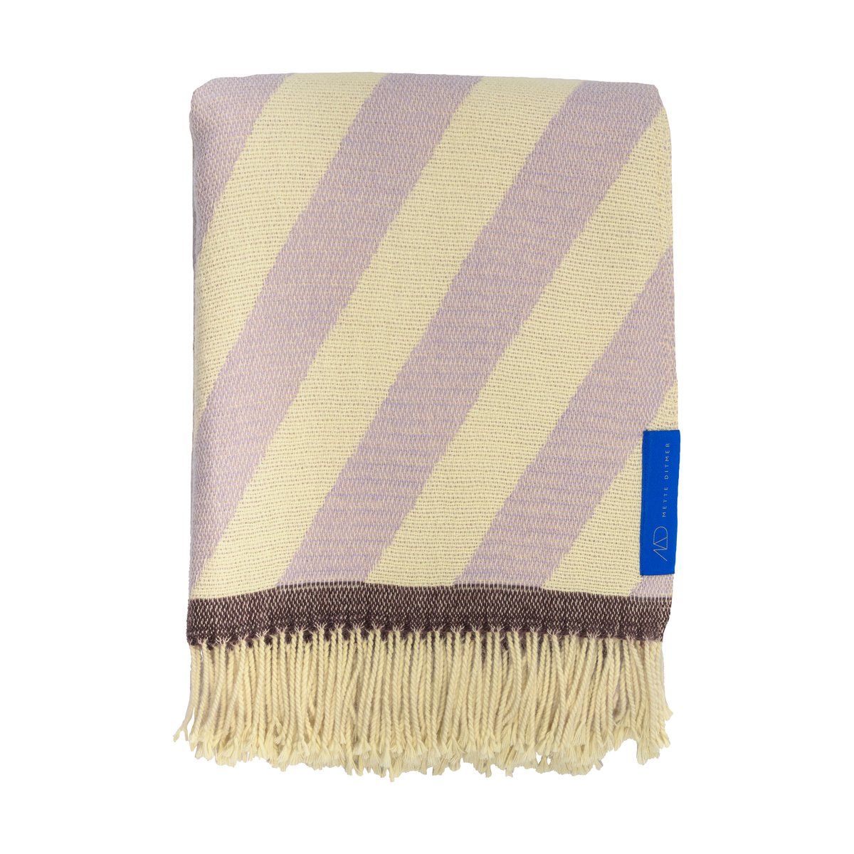 Mette Ditmer Retro plaid 125x170 cm Lilac | Scandinavisch Interieur | Wollen dekens & spreien | Paars