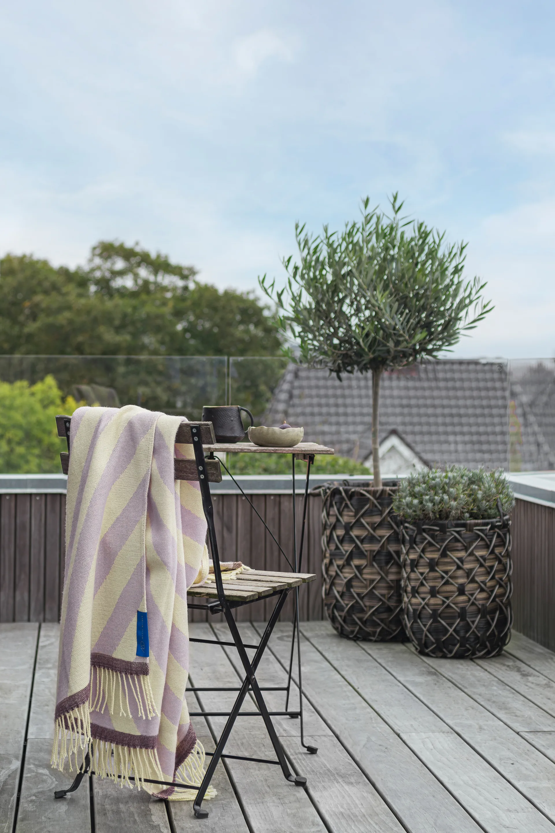 Retro plaid 125x170 cm, Lilac Mette Ditmer