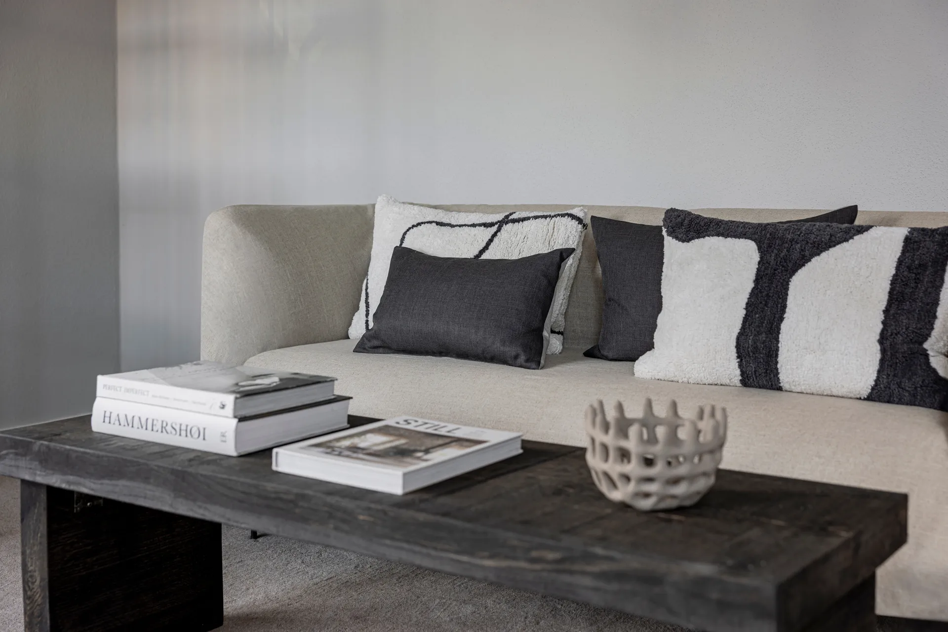 Scala kussensloop, Stone grey, 40x60 cm Mette Ditmer