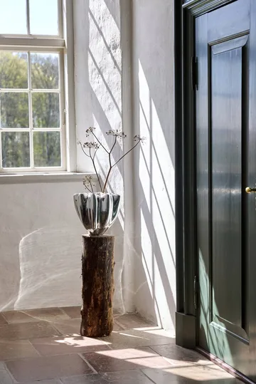 Shell vaas - Large, 30 cm, chroom - Mette Ditmer