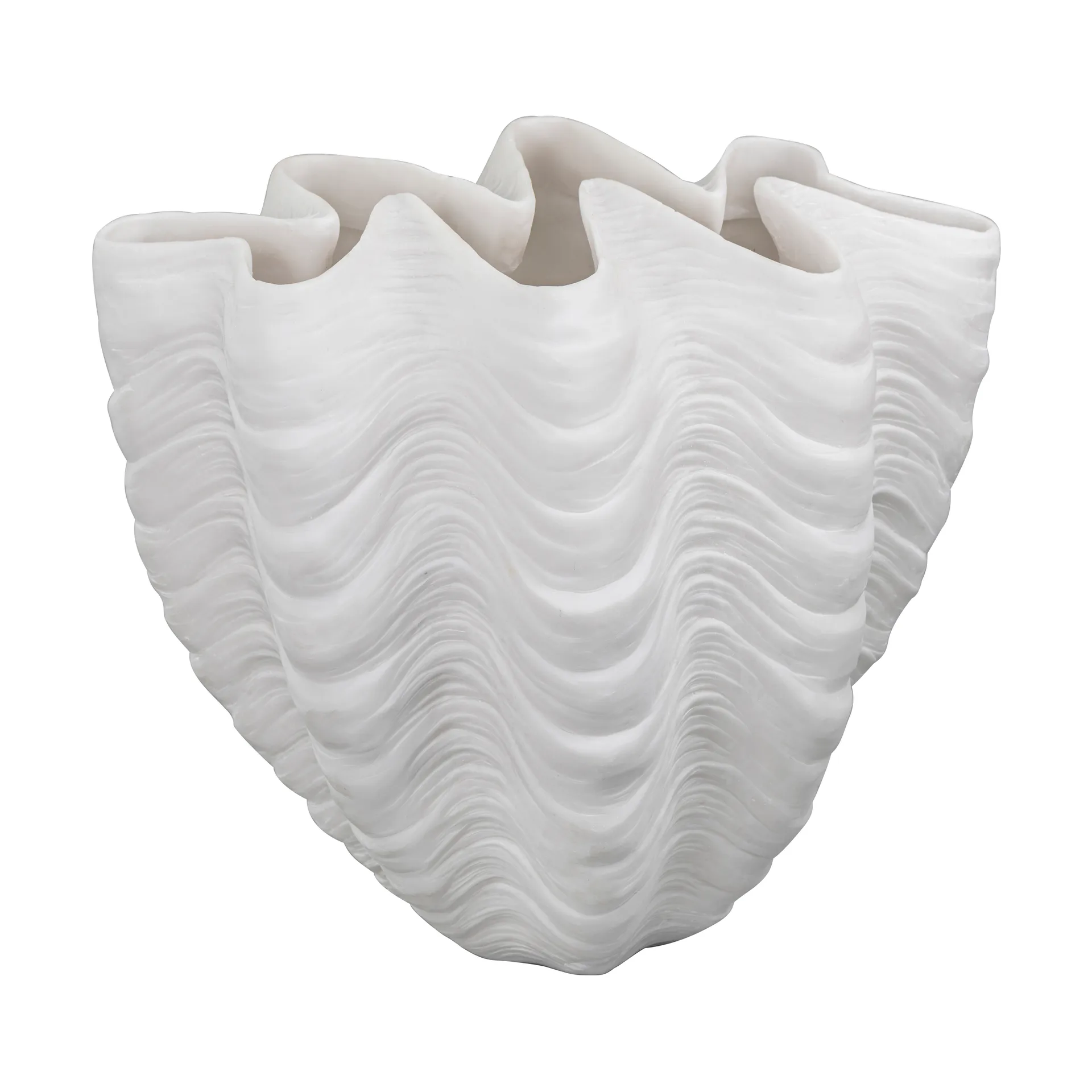 Shell vaas, Large, 30 cm, white Mette Ditmer