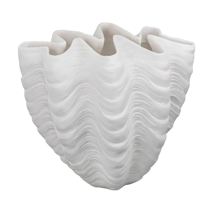 Shell vaas - Large, 30 cm, white - Mette Ditmer