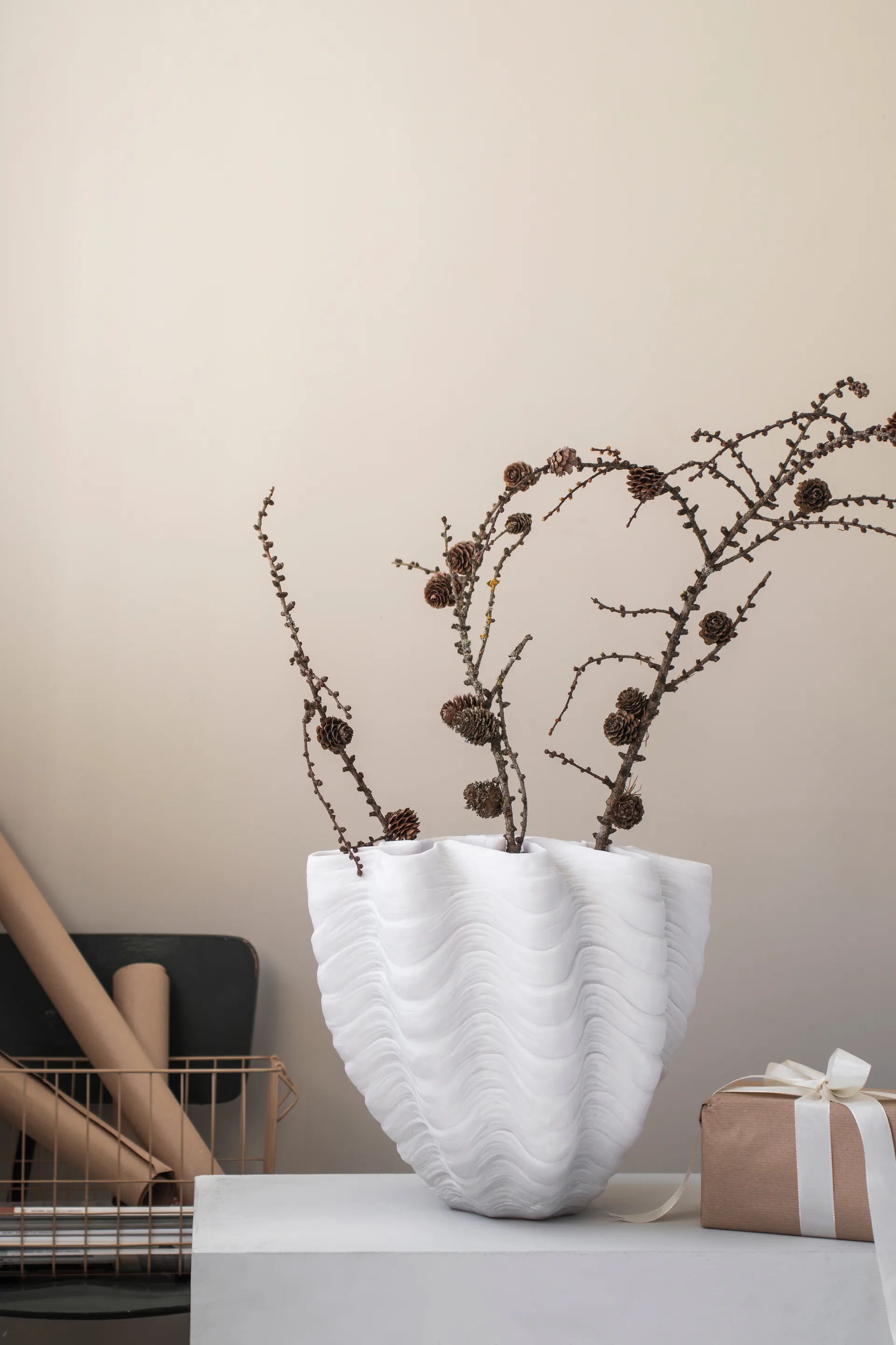 Shell vaas, Large, 30 cm Mette Ditmer