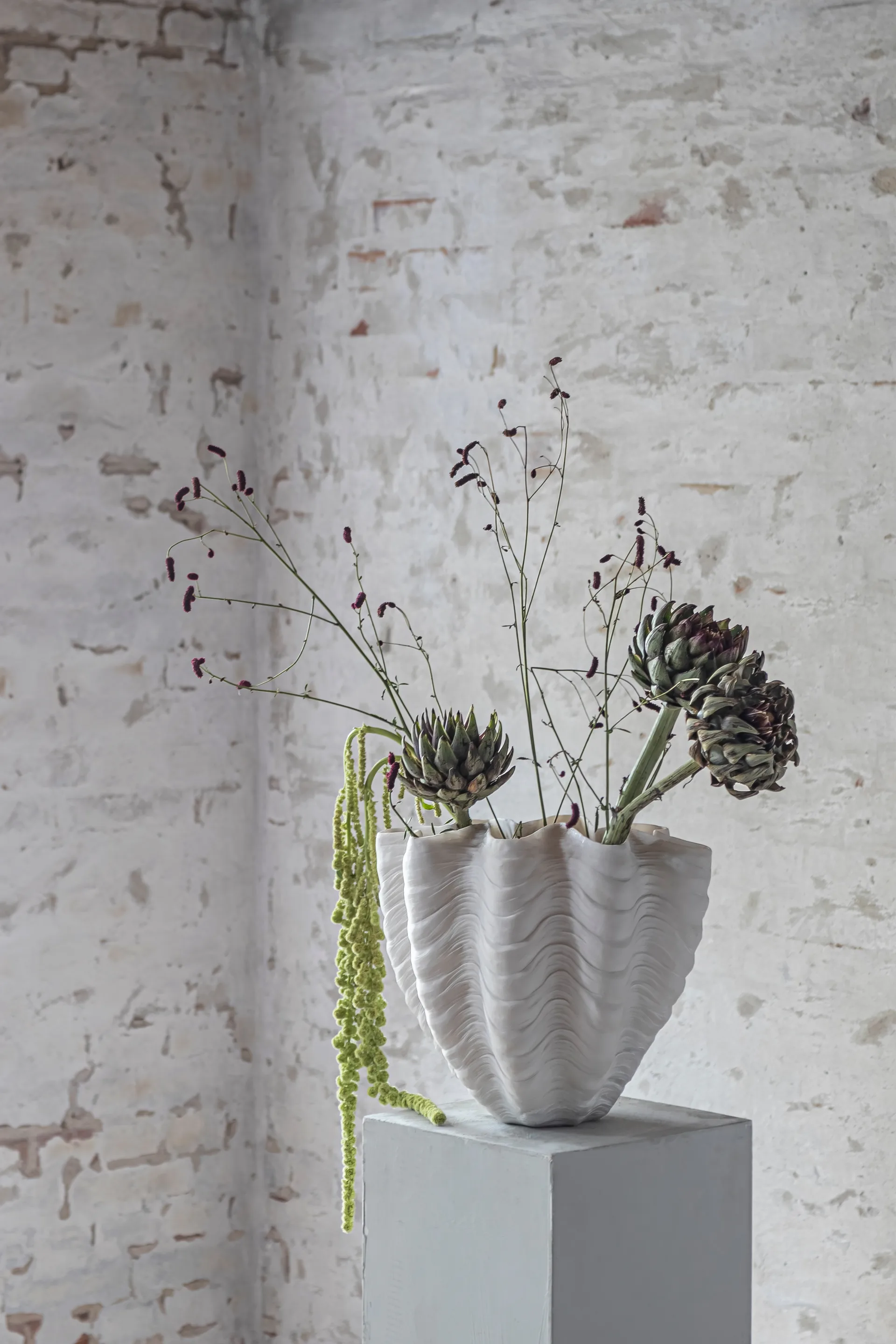 Shell vaas, Large, 30 cm Mette Ditmer