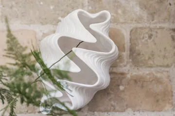 Shell vaas - Small, 22 cm, white - Mette Ditmer