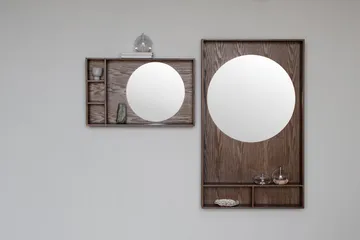 Show-me spiegel met plank large - Dark oiled - Mette Ditmer