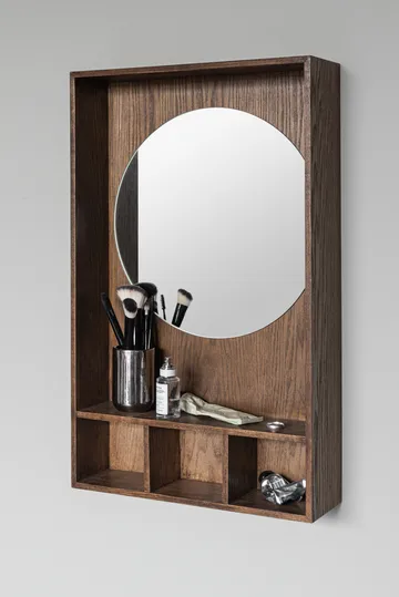 Show-me spiegel met plank small - Dark oiled - Mette Ditmer