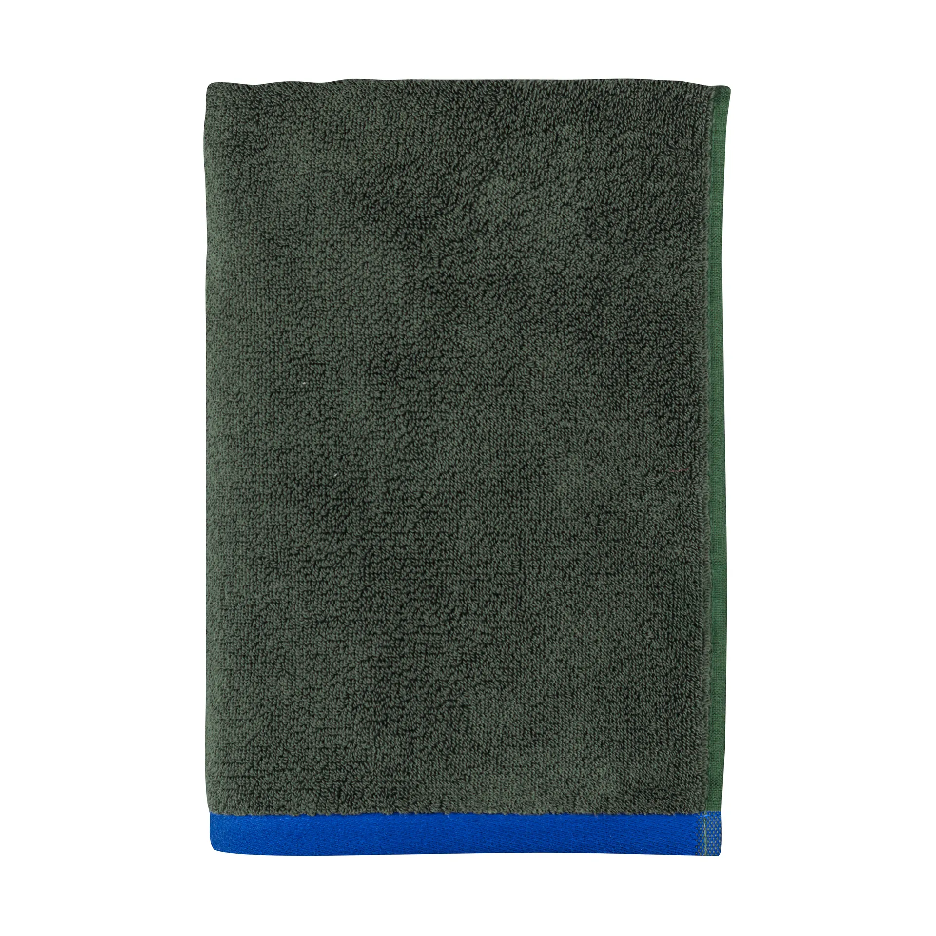 Soft badhanddoek 70x133 cm, Dark olive-light blue Mette Ditmer
