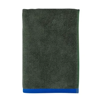 Soft badhanddoek 70x133 cm - Dark olive-light blue - Mette Ditmer