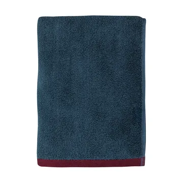 Soft badhanddoek 70x133 cm - Midnight blue-light grey - Mette Ditmer
