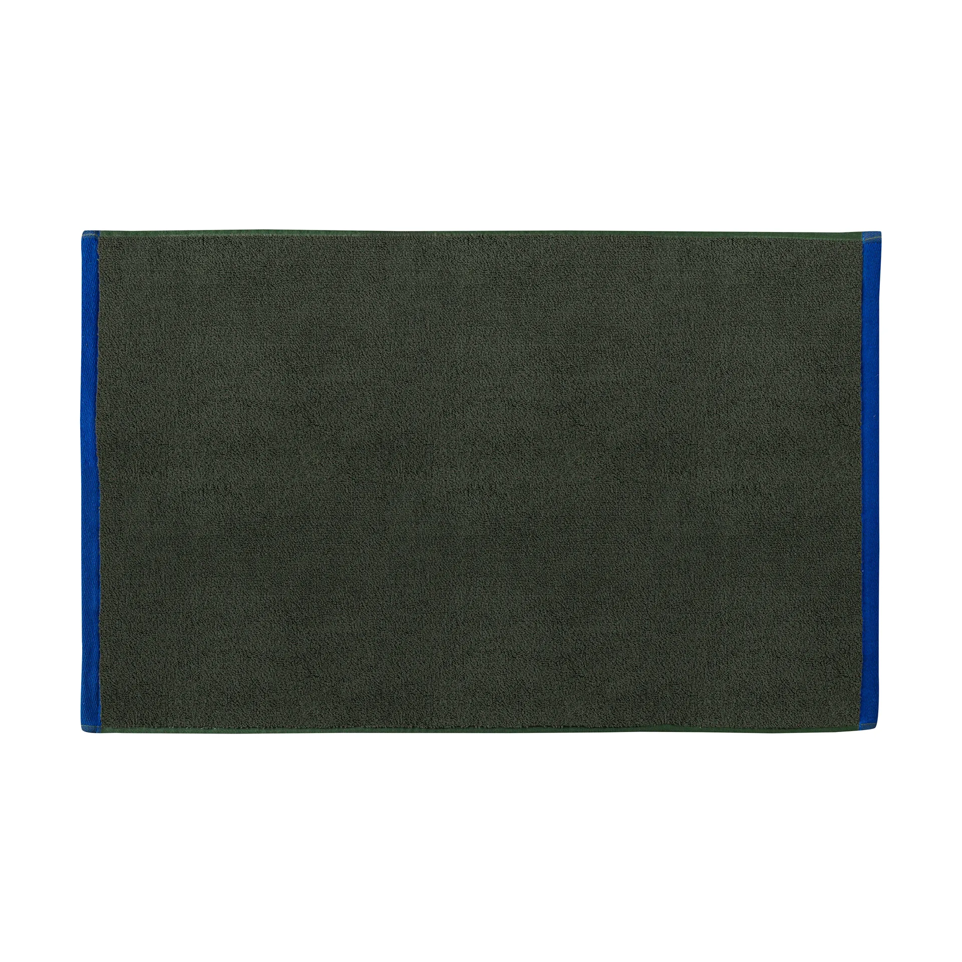 Soft badmat 50x80 cm, Dark olive-light blue Mette Ditmer