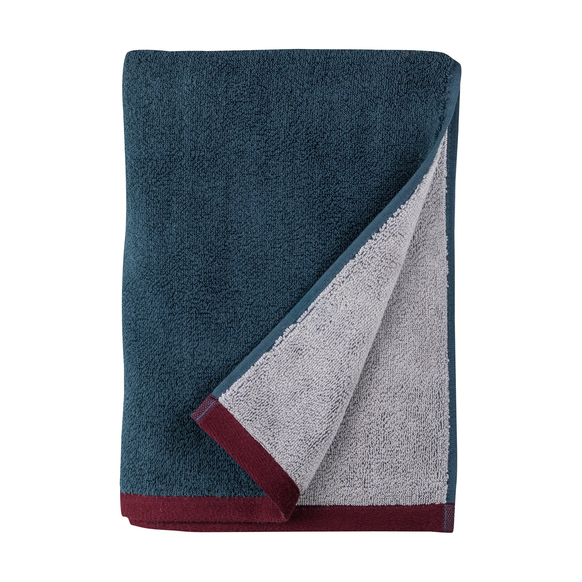 Soft gastendoek 40x55 cm 2-pack, Midnight blue-light grey Mette Ditmer