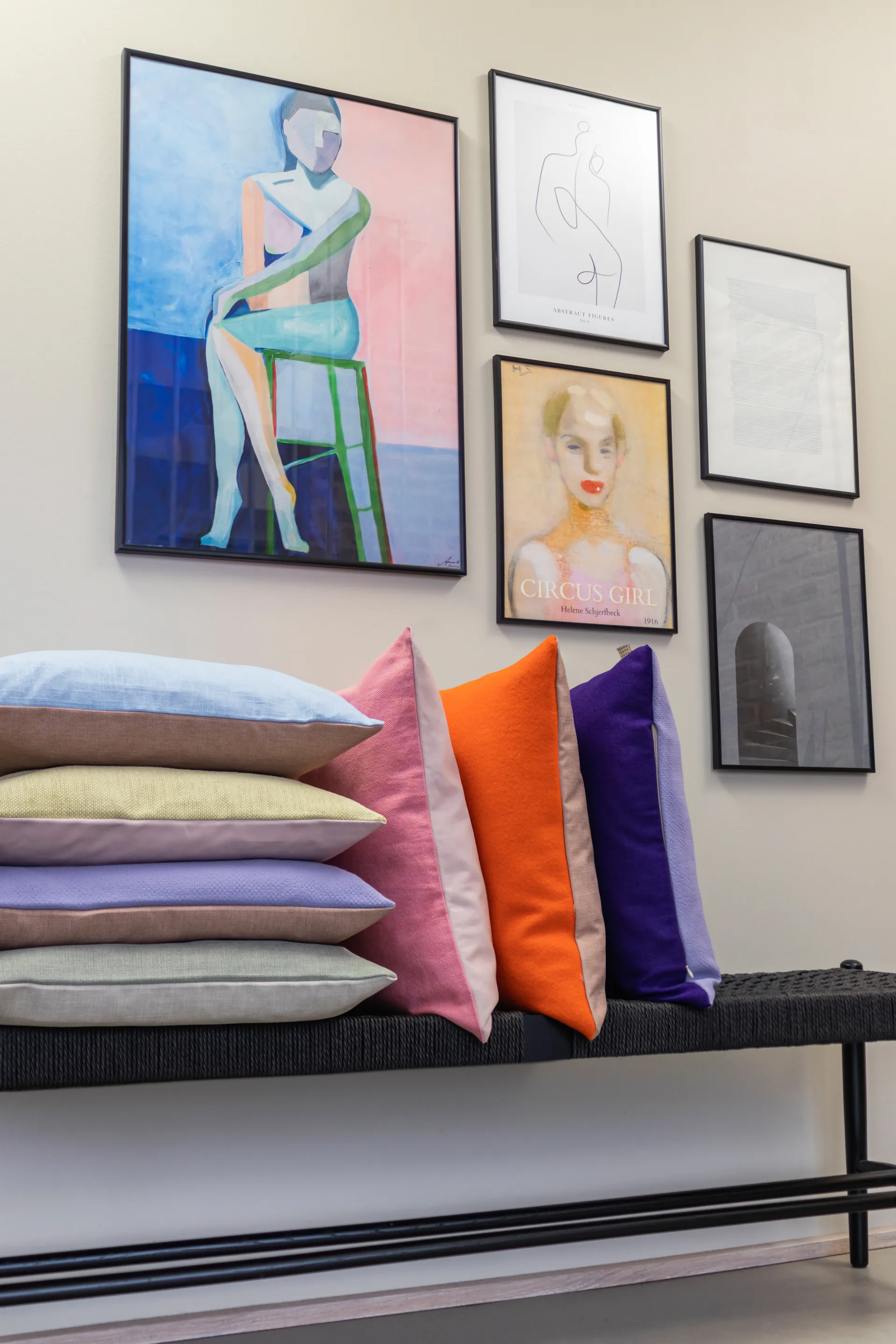 Spectrum kussen 50x50 cm, Orange-peach Mette Ditmer