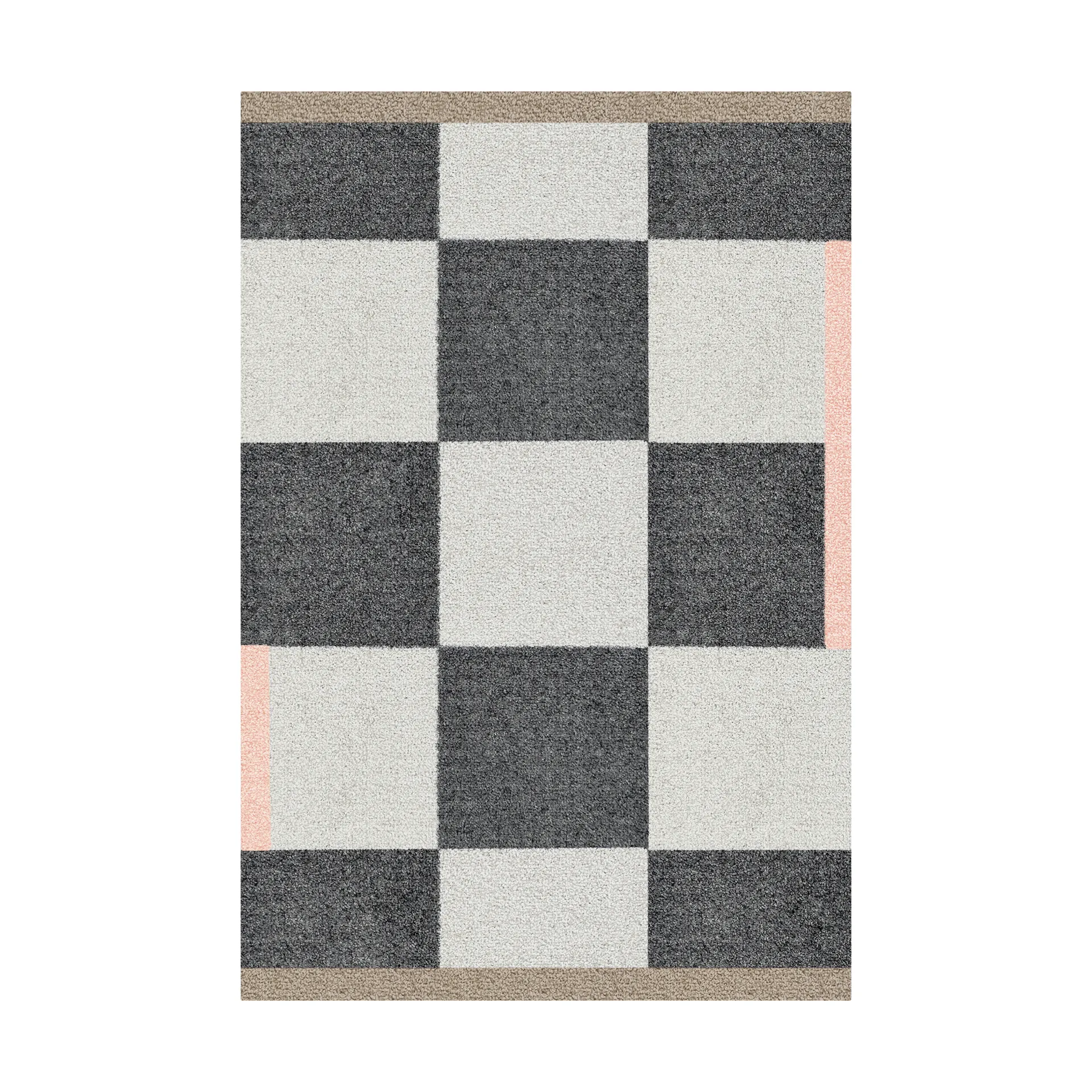 Square all-round deurmat, Dark grey, 55x80 cm Mette Ditmer