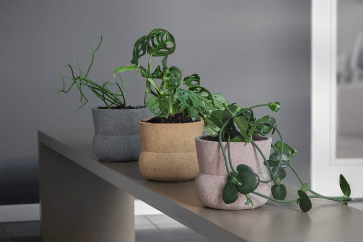 Stone bloempot Ø17 cm, Ochre Mette Ditmer