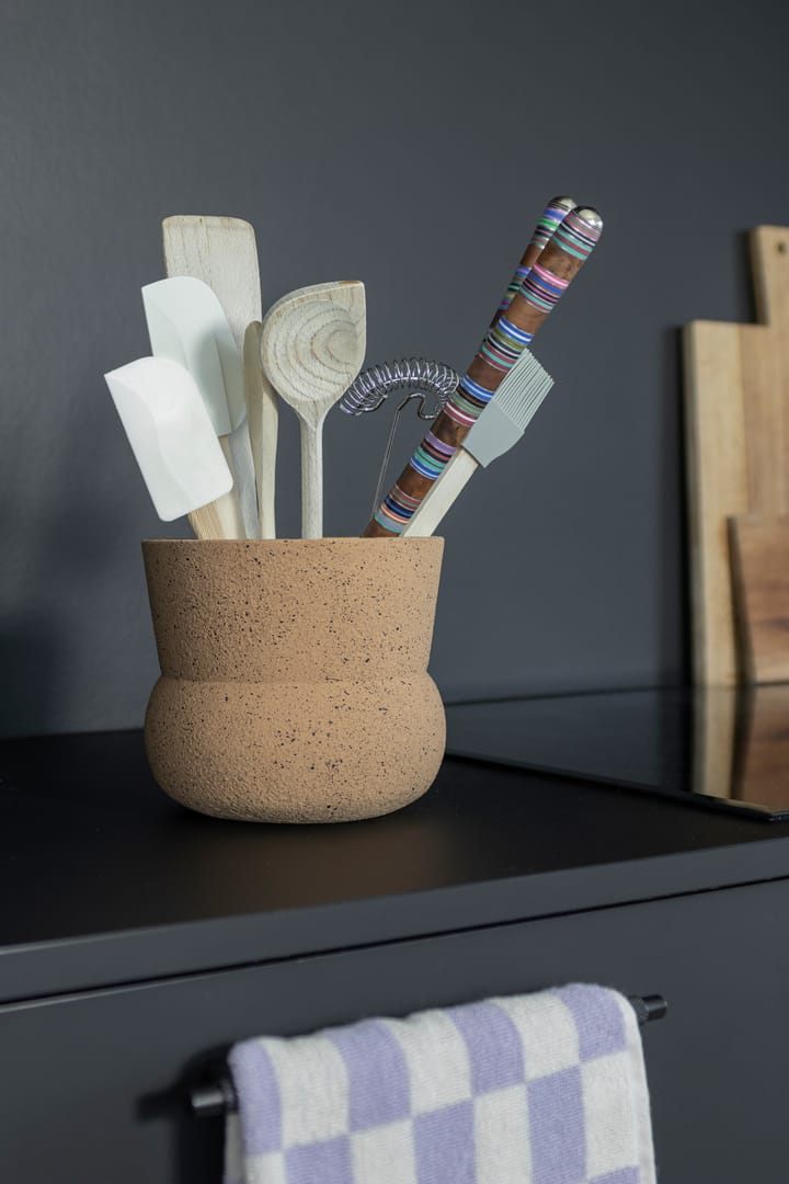 Stone bloempot Ø17 cm, Ochre Mette Ditmer