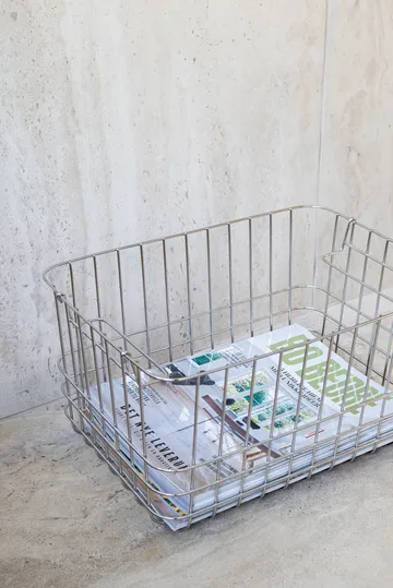 Store-it opbergmand medium - Chrome - Mette Ditmer