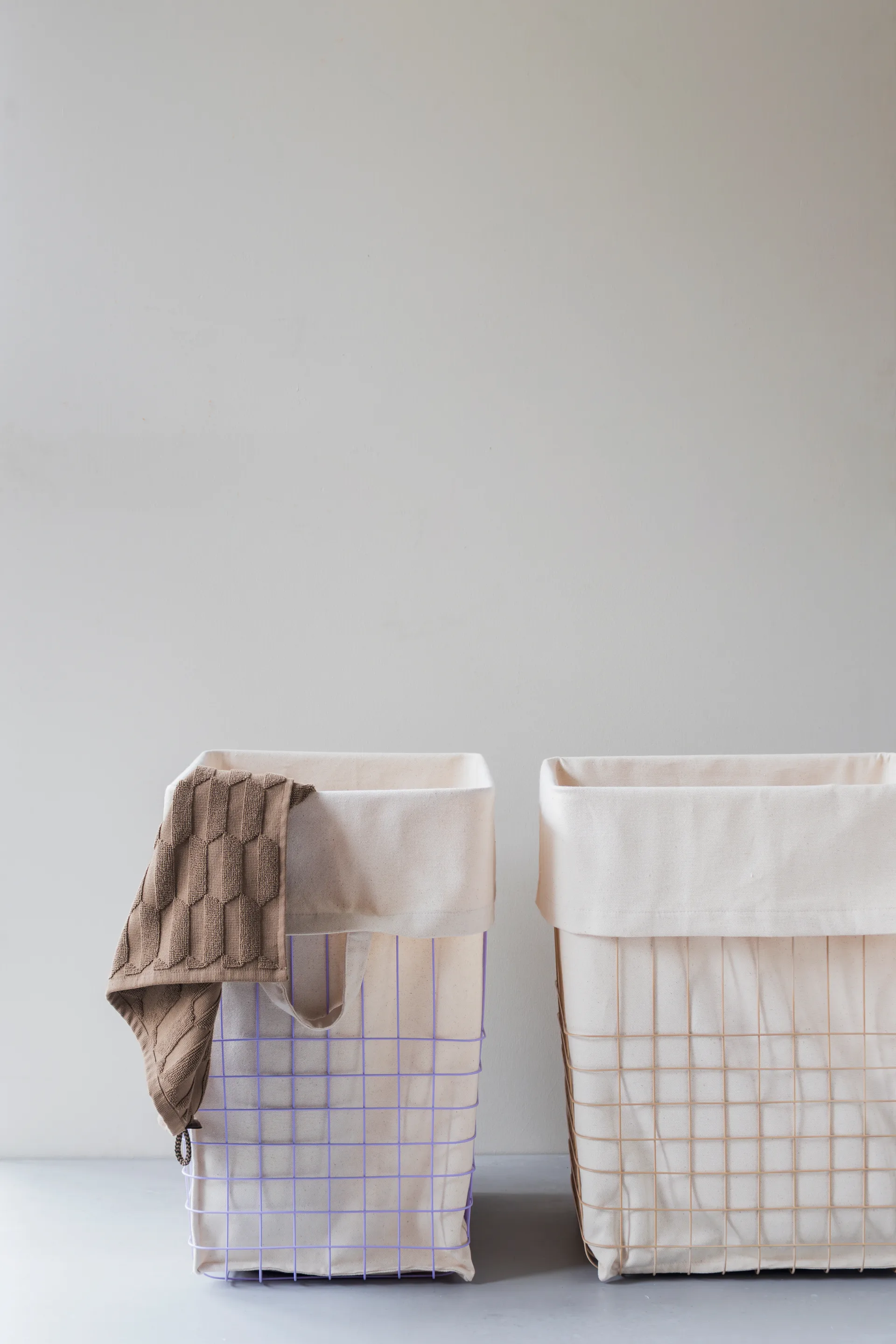 Store-it opbergmand met katoenen zak large, Sand Mette Ditmer