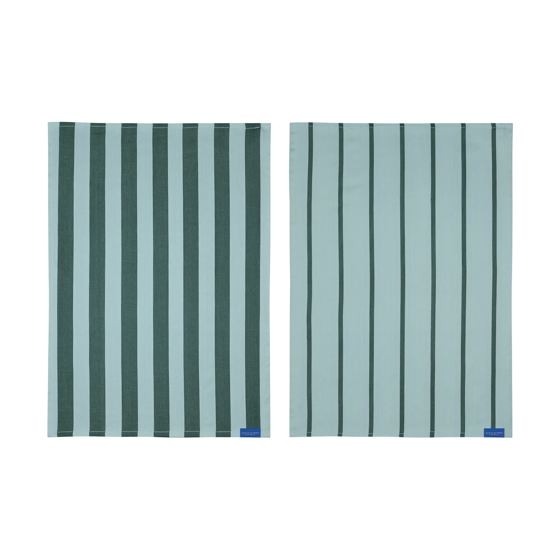 Stripes keukendoek 50x70 cm 2-pack, Mint Mette Ditmer