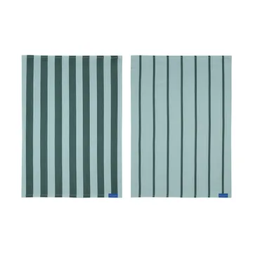 Stripes keukendoek 50x70 cm 2-pack - Mint - Mette Ditmer